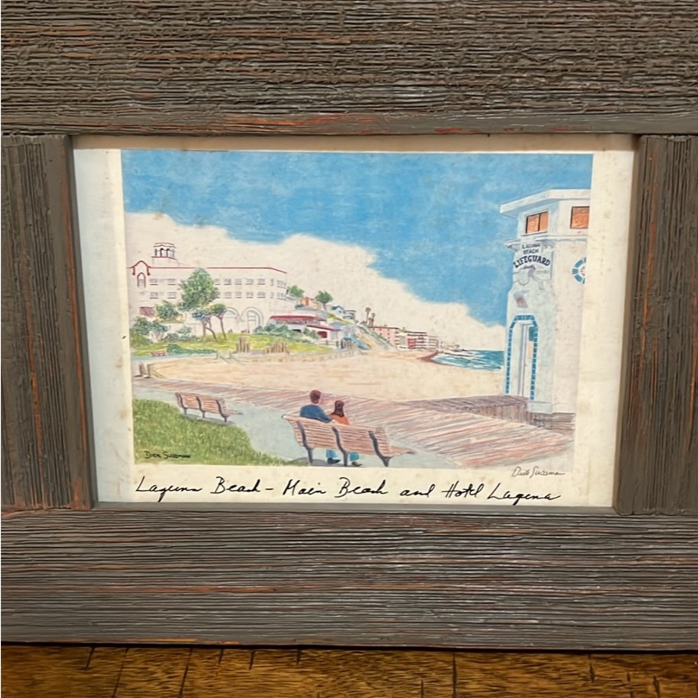 Laguna Beach California Art Print by Dick Sussman signed